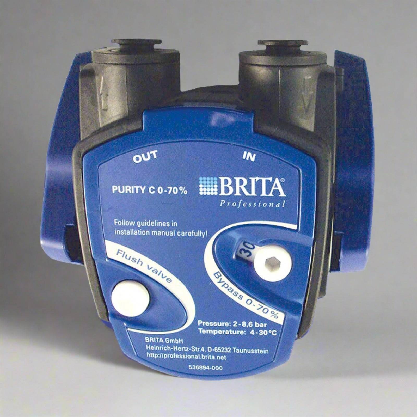 Cabezal de filtro Brita Purity C 0-70% para cafeteras, ajuste variable.