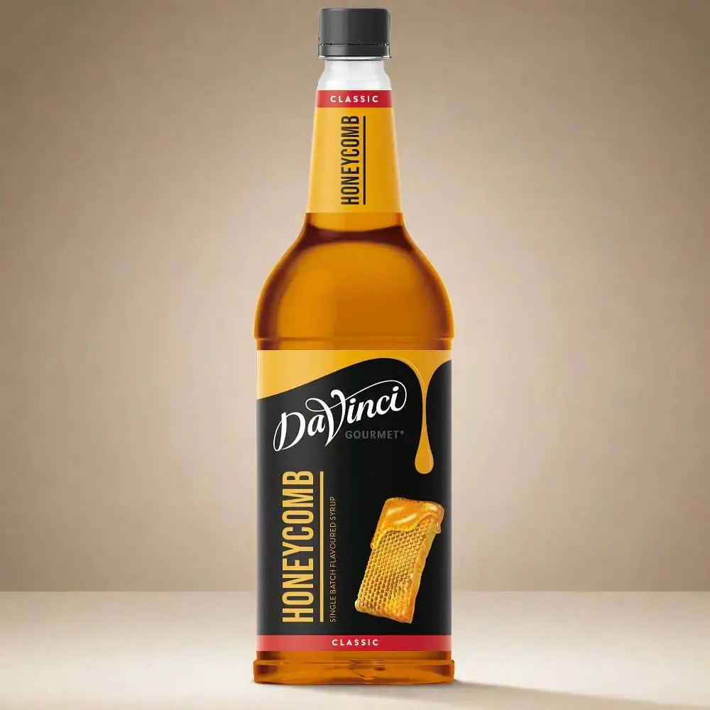 Sirope DaVinci Honeycomb de 1L con sabor a crujiente caramelo.