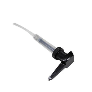 Bomba dosificadora negra Epic ideal para siropes y salsas líquidas.