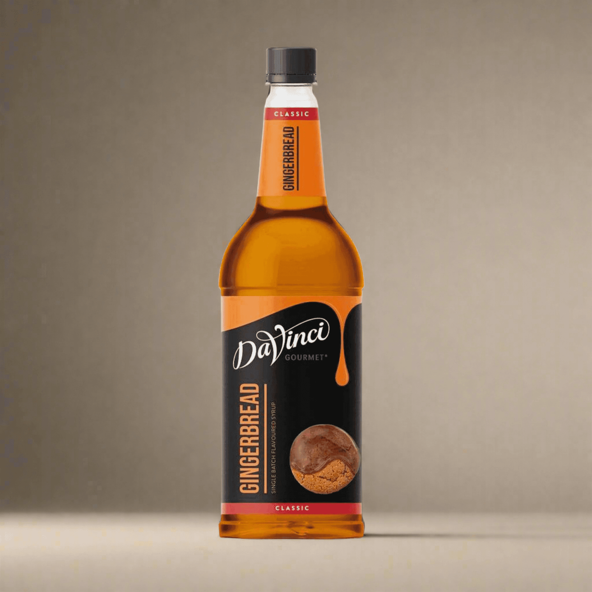 Sirope DaVinci Gingerbread 1L, sabor galleta de jengibre