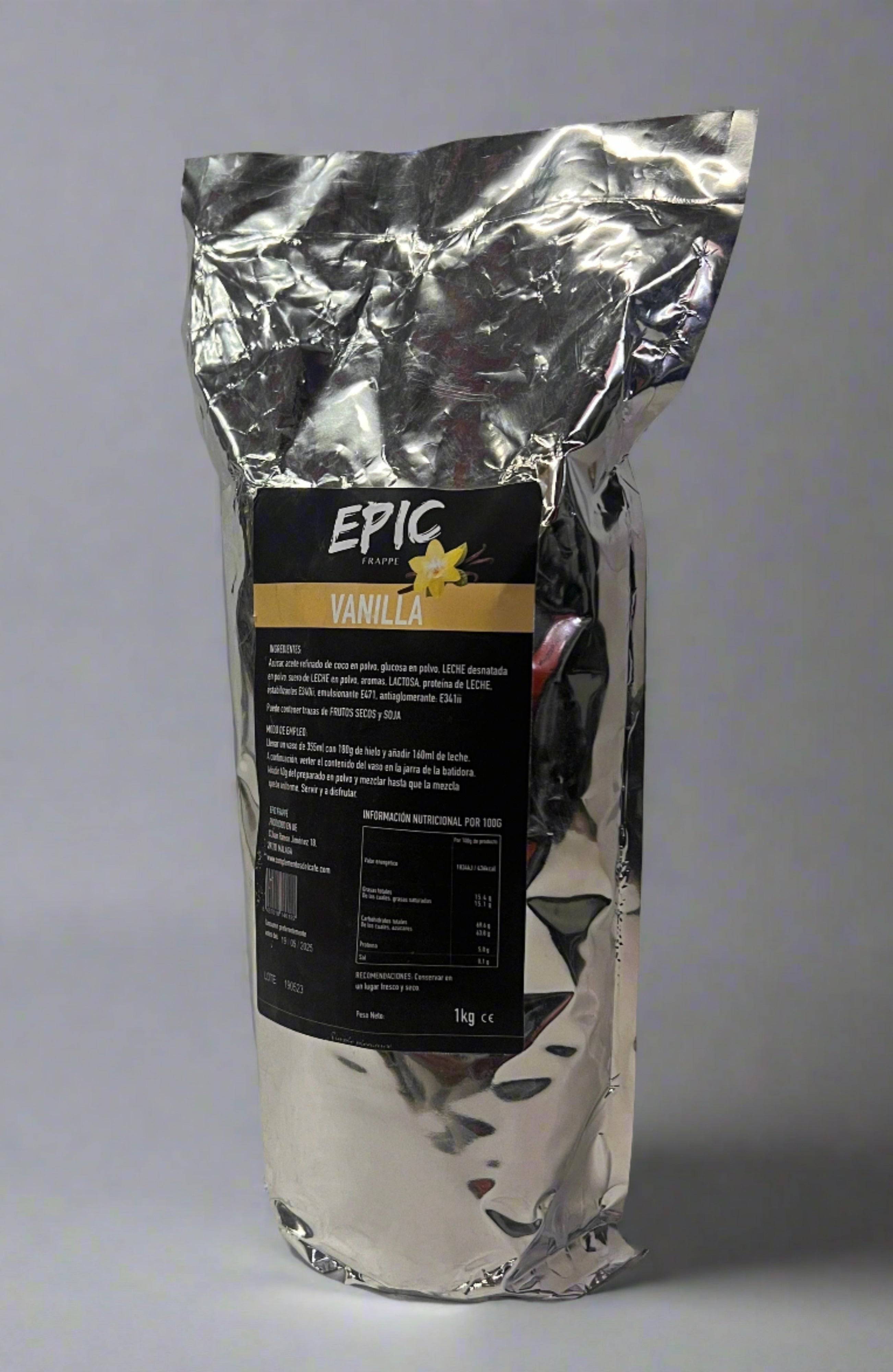 Epic Frappe Vainilla 1Kg, ideal para frappés cremosos
