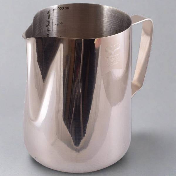 Jarra de leche de acero inoxidable Espresso Gear de 0.9 L, ideal para espumar.