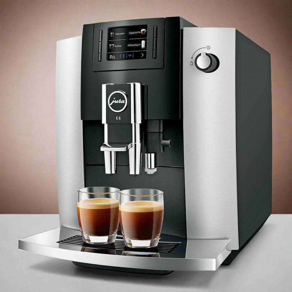 Jura E6 EC Piano – Superautomatic Espresso Machine – Platinum Finish