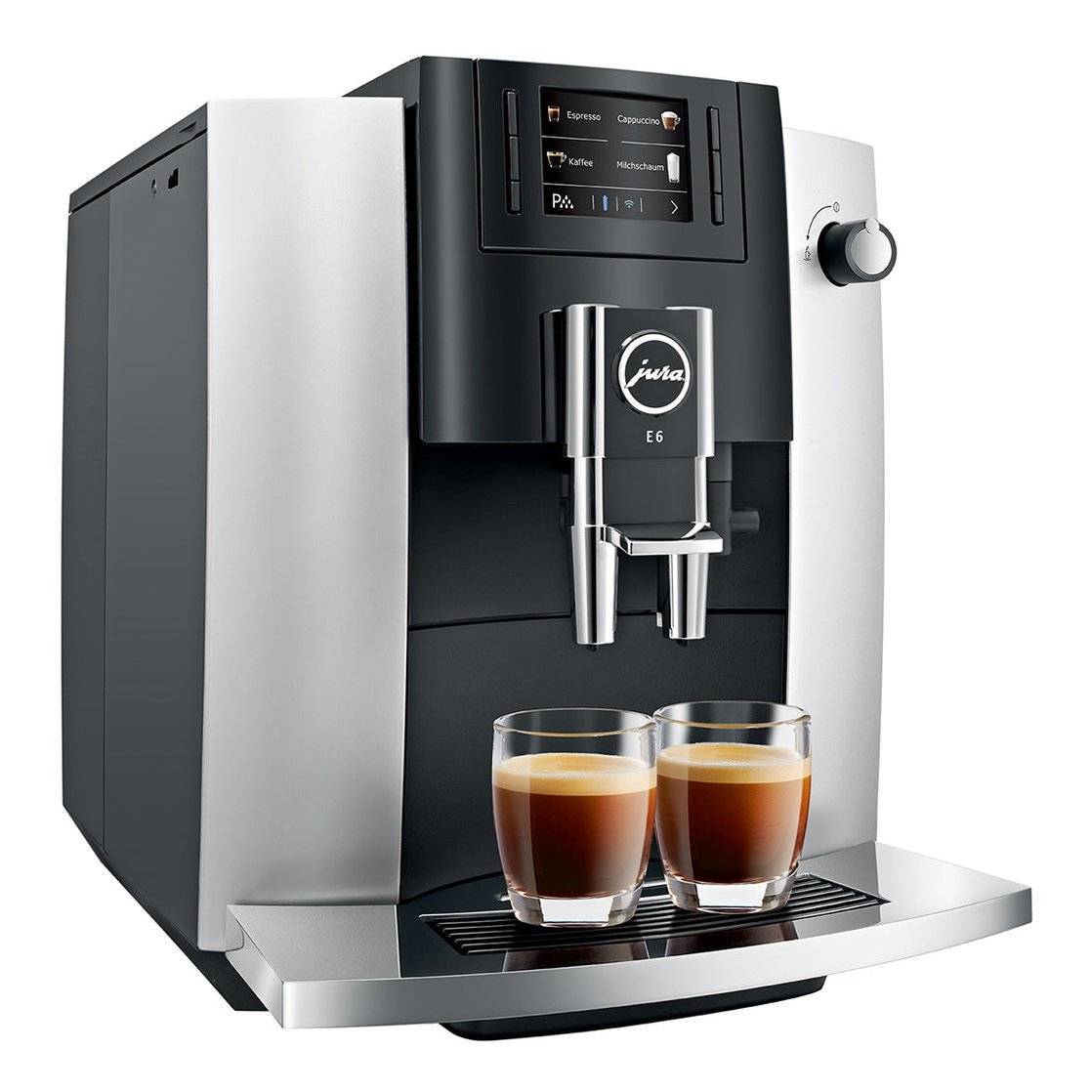 Jura E6 EC Piano – Superautomatic Espresso Machine – Platinum Finish