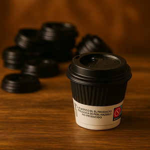 Rioba – Tapa para Vaso de Café 100 ml – Pack 50 uds