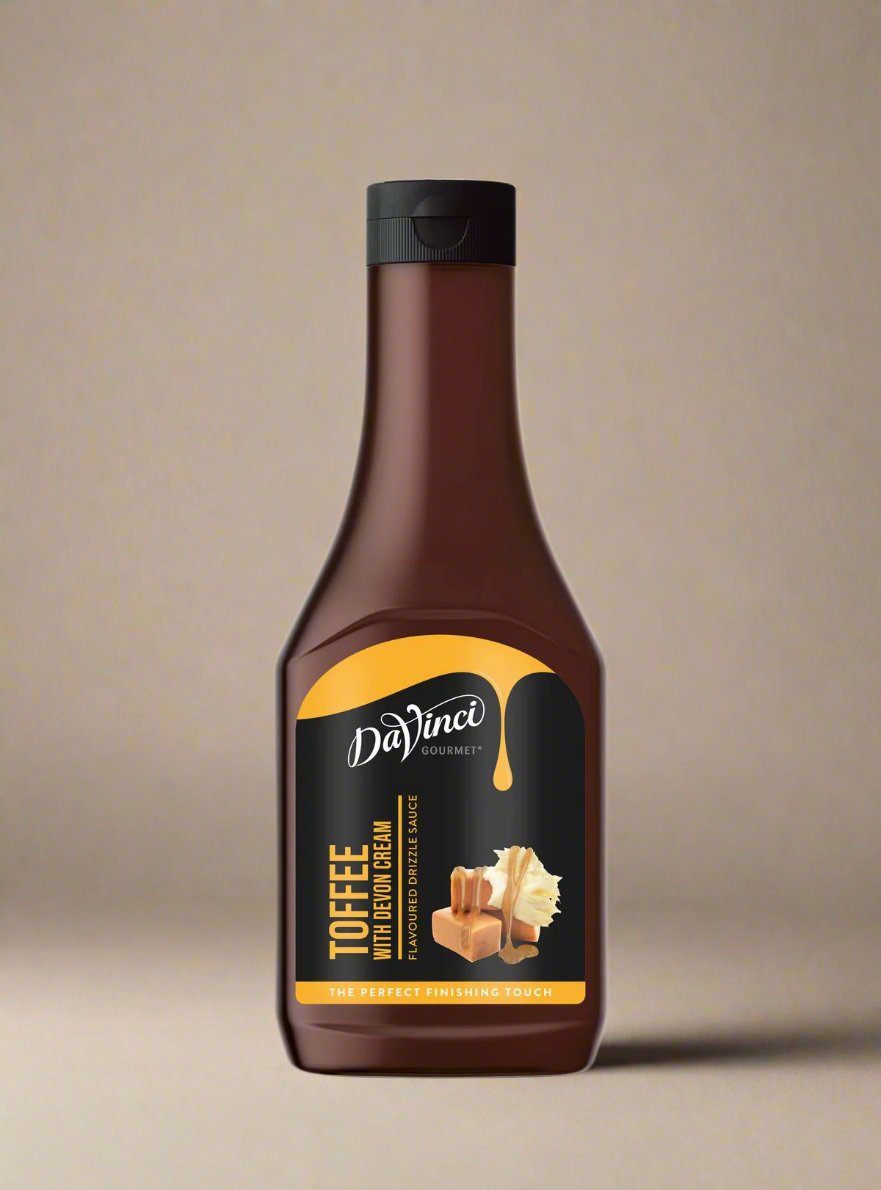 Botella de Salsa de Toffee DaVinci Gourmet de 500ml, ideal para postres y bebidas.