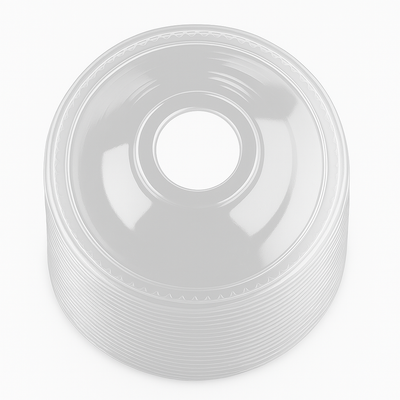 Envanature - Tapa Cupula con Agujero PET - 100 uds