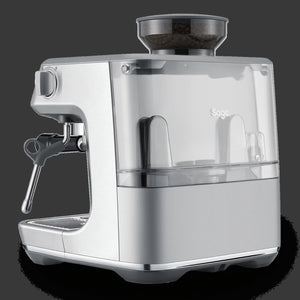 Cafetera Sage The Barista Pro vista trasera con depósito de agua