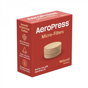 Caja de filtros AeroPress naturales, 200 unidades