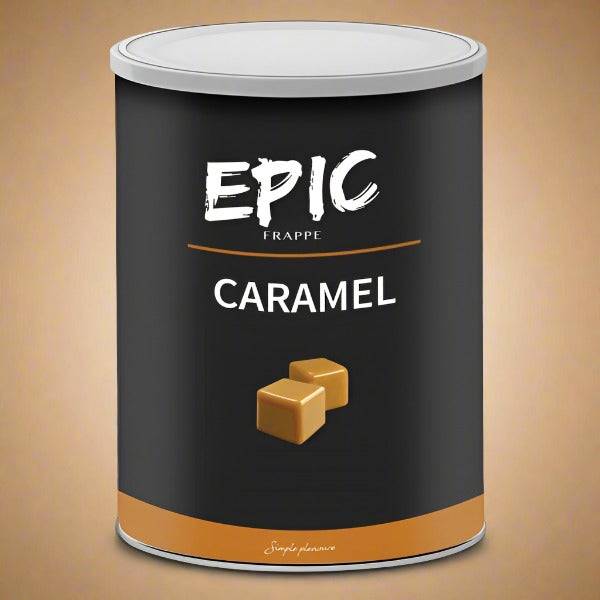 Epic Frappe Caramelo 1.5Kg, mezcla cremosa para frappés y bebidas frías.