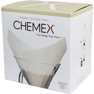 Caja de filtros Chemex cuadrados, 100 unidades