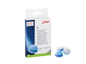 JURA – Coffee Machine Cleaning Tablets – 6 Units – 3-Phase Formula