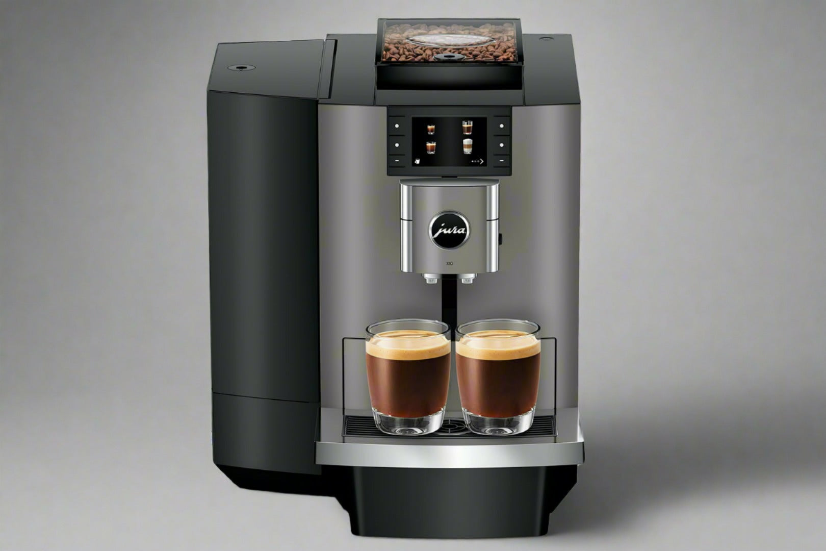 Cafetera automática Jura X10 Platinum con dos cafés