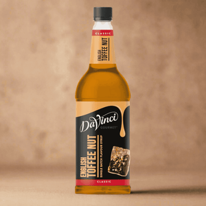 DaVinci - English Toffenut Syrup - 1L, Vegan - Lactose and Gluten Free 